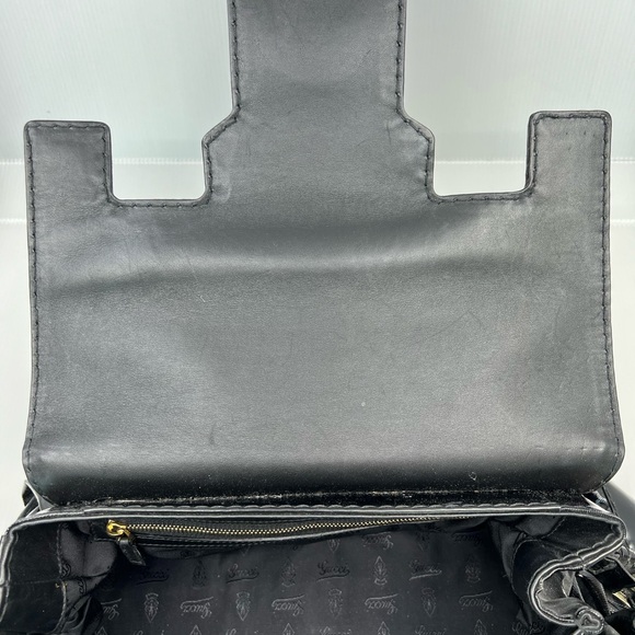 Gucci Black Coated Canvas and Leather Large Queen Satchel - Picture 15 of 16